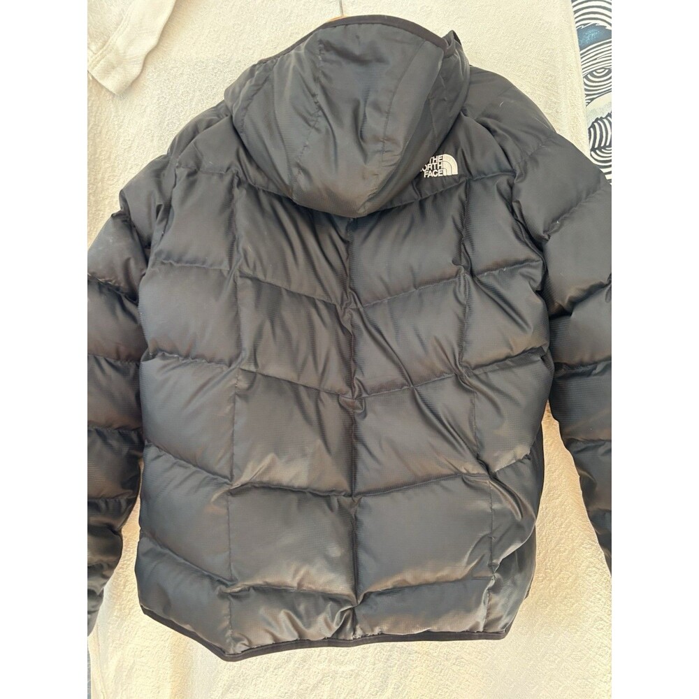 The North Face Gatebreak 550 Down Mens Medium Black Ripstop Hooded Puffer Jacket - Picture 7 of 12